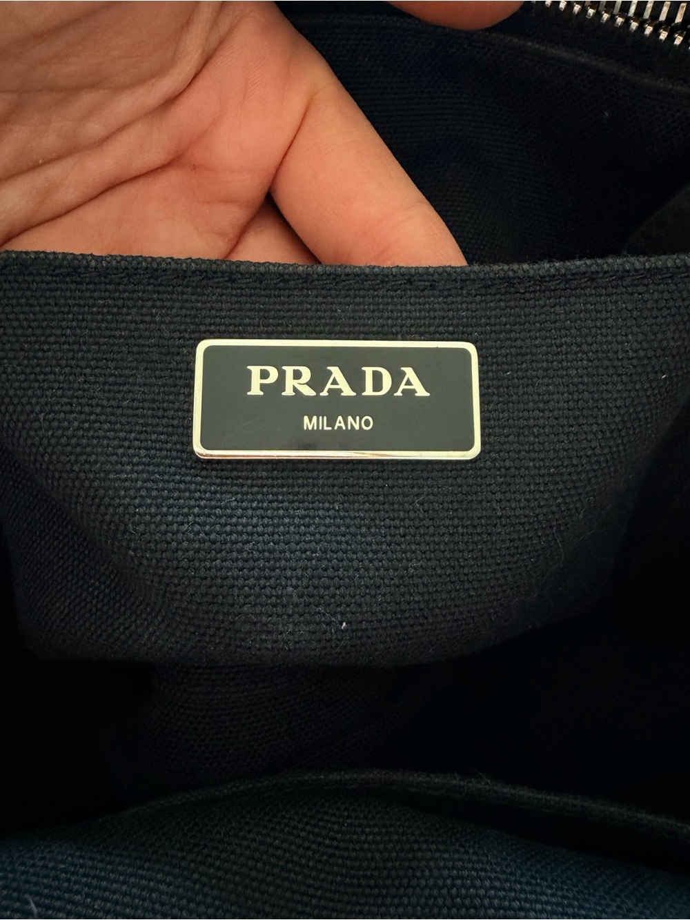 Prada Canapa Raffia Tote Bag with Bag Charm - Picture 9 of 15